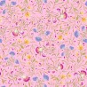 100% Cotton Fabric The Craft Cotton Co Flower Market Flower Stems 112cm Wide