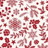 100% Cotton Poplin Fabric | Christmas Xmas - Festive Botanicals | 150cm Wide