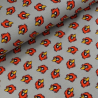 SALE Falcon Heads Angry Birds Cotton Spandex Jersey Fabric (Megan Blue)