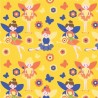 SALE 100% Cotton Fabric By Fabric Freedom Flower Fairies Looking After The Garden