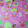 SALE 100% Cotton Fabric Build A Bear Party In The Park Pink
