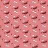 SALE 100% Cotton Fabric Patchwork Fabric Freedom Head in the Clouds Red Planes