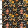 Rose & Hubble Midnight Garden Flutter 100% Cotton Poplin Fabric