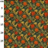 Rose & Hubble Morris Style Floral Chrysanthemum 100% Cotton Poplin Fabric