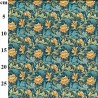 Rose & Hubble Morris Style Yellow Floral Acanthus Cotton Fabric –