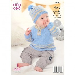king cole cherished 4ply knitting pattern 6326