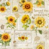 100% Cotton Digital Fabric Timeless Treasures Sunflower Collage 112cm Wide