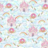 100% Cotton Digital Fabric Timeless Treasures Castle In The Clouds 112cm Wide