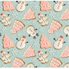 100% Cotton Digital 3D Fabric Little Johnny Christmas Sugar Cookies 150cm Wide