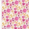 100% Cotton Fabric Make + Believe The Crafty Pie Floral Delight White 112cm Wide