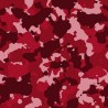 (REMNANT) 100% Cotton Poplin Fabric Crafty Cottons Army Camouflage Military Colourful Approx 39cm x 51cm
