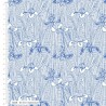 Cotton Viscose Fabric V&A Crafts Of Tranquility Iris Impressions 152cm Wide