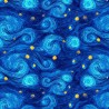 100% Cotton Digital Fabric Timeless Treasures Swirl Wind Texture 112cm Wide