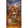100% Cotton Digital Fabric Timeless Treasures Haunted House Fabric Panel Bewitched Collection 60cm x 112cm