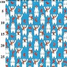 Polycotton Fabric Christmas Festive Polar Bears