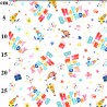 Polycotton Fabric Happy Birthday Print – 110cm Wide – Lightweight Craft Fabric