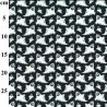 Polycotton Fabric Halloween Ghost Print – 110cm Wide – Lightweight Craft Fabric