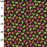 Polycotton Fabric Butterflies on Black Print – 110cm Wide – Lightweight Craft Fabric