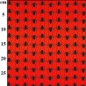 Polycotton Fabric Halloween Black Spider Print – 110cm Wide – Lightweight Craft Fabric