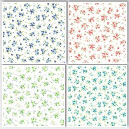Polycotton Fabric Floral...