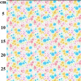 Polycotton Fabric Floral...
