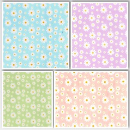 Polycotton Fabric Floral...