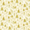 100% Cotton Digital Fabric Timeless Treasures Christmas Tree Metallic Fabric 112cm Wide