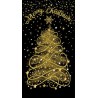 100% Cotton Digital Fabric Timeless Treasures Merry Christmas Metallic Fabric Panel Bewitched Collection 60cm x 112cm