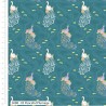 100% Cotton Fabric The Craft Cotton Co Austen's Library Peaceful Plumage 112cm Wide