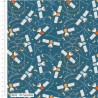 100% Cotton Fabric The Craft Cotton Co Cosmic Voyager Satellite 112cm Wide