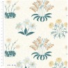 100% Organic Cotton Fabric V&A William Morris Kelmscott Garden Lily 112cm Wide