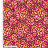 100% Organic Cotton Fabric Make + Believe Bohemian Waters Barge Bouquet Crimson 112cm Wide