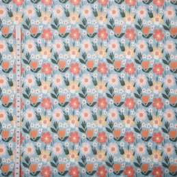 Polycotton Fabric Floral...
