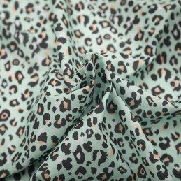 Polycotton Fabric Leopard...