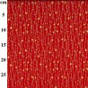 100% Cotton Fabric John Louden Christmas Metallic Star Strings (Red or Navy) 112cm Wide