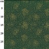100% Cotton Fabric John Louden Christmas Xmas Green with Gold Starbursts 112cm Wide