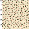 100% Cotton Fabric John Louden Christmas Xmas Festive Holly Berries 112cm Wide
