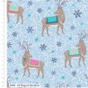 100% Cotton Fabric The Craft Cotton Co Arctic Animals Elegant Reindeer 112cm Wide