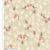 100% Cotton Fabric The Craft Cotton Co Feathered Foliage Pine Pair 112cm Wide