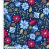 100% Cotton Fabric The Craft Cotton Co Jewelled Christmas Seasonal Magic 112cm Wide
