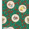 100% Cotton Fabric Peter Rabbit Christmas Orchard Seasonal Fruit 112cm Wide