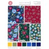 100% Cotton Fabric The Craft Cotton Co FQ Jewelled Christmas Fat Quarter Pack