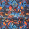 100% Digital Cotton Fabric | Little Johnny | Lantern Scene - Multi | 150cm Wide