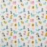 Polycotton Digital Printed Fabric | Crafty | Scribble Dogs - Multi | 115cm Wide