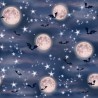 100% Cotton Digital Fabric Timeless Treasures Bats In The Night Sky 112cm Wide