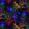 100% Cotton Digital Fabric Timeless Treasures Coloured Paint Splatter 112cm Wide