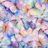 100% Cotton Digital Fabric Timeless Treasures Packed Butterflies 112cm Wide