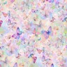 100% Cotton Digital Fabric Timeless Treasures Butterflies On Floral 112cm Wide