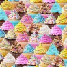 100% Cotton Digital Fabric Timeless Treasures Packed Cupcakes 112cm Wide