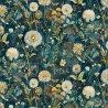 100% Cotton Digital Fabric Timeless Treasures Midnight Wild Floral 112cm Wide